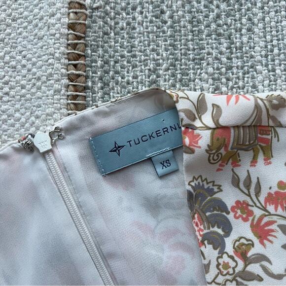 Tuckernuck The Ginger Floral Short Flutter Sleeves Maxi Dress Women’s Size XS - Picture 8 of 9